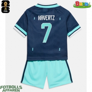 Tyskland Kai Havertz #7 Bortaställ Barn VM 2026 Kortärmad (+ Korta byxor)